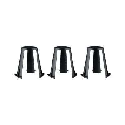 Accessoires Entretoises pour luminaires encastr�s Noir lot de 3