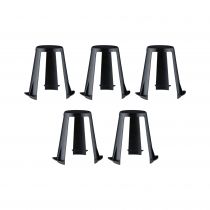 Accessoires Entretoises pour luminaires encastrés Noir lot de 5