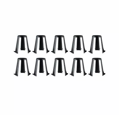 Accessoires Entretoises pour luminaires encastr�s Noir lot de 10