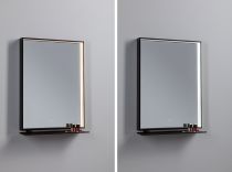 Miroir lumineux LED Miro IP44  Tunable White 180lm 230V 11W  Miroir, Noir mat