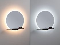 Miroir lumineux LED Miro IP44  Tunable White 500lm 230V 11W  Miroir, Noir mat