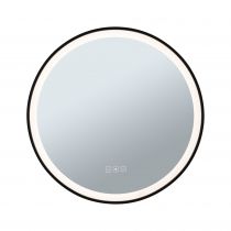 Miroir lumineux LED Mirra IP44  White Switch 750lm 230V 11,5W gradable Noir, Miroir