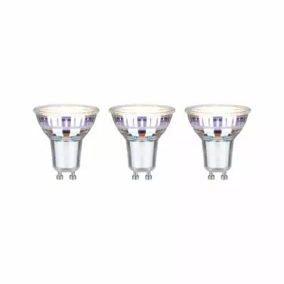 Ampoule LED GU10 EcoLine 2,4W x3 450lm 3000K 100� D50mm H 54mm L10mm