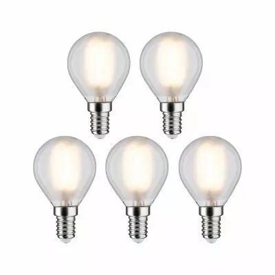 Ampoule LED E14 Sph�rique 4,8W x5 470lm 2700K d�poli 230V