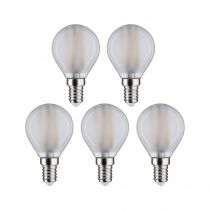 Ampoule LED E14 Sphérique 4,8W x5 470lm 4000K dépoli 230V