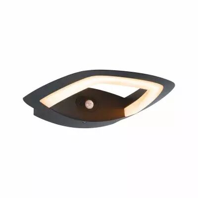 Applique d'ext�rieur LED Akena D�tecteur de mouvement favorable aux insectes IP44  243x254mm 2200K 10,8W 800lm 230V  Anthracite 