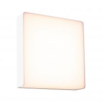 Applique d'extérieur LED Azalena Détecteur haute fréquence IP44  250x97mm 3000K 8,5W 700lm 230V  Blanc Matière plastique, Alumin