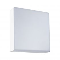 Applique d'extérieur LED Azalena Détecteur haute fréquence IP44  250x97mm 3000K 8,5W 700lm 230V  Blanc Matière plastique, Alumin