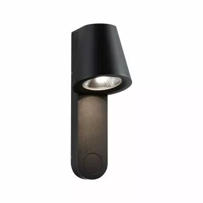 Applique d'ext�rieur LED Caissa D�tecteur haute fr�quence IP44  105x127mm 3000K 9W 700lm 230V 65� Anthracite Aluminium