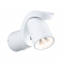 Applique d'extérieur LED Cuff Détecteur de mouvement IP44  76x217mm 3000K 10W 700lm 230V 70° Blanc Aluminium