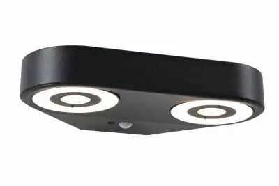 Applique d'ext�rieur LED Silma D�tecteur de mouvement Double �mission lumineuse IP44  280x176mm 3000K 2x5,5 / 2x0,7W 2x600lm 230