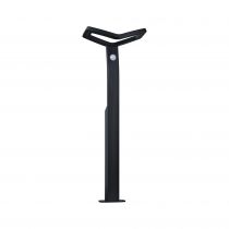 Borne lumineuse LED Alara Détecteur de mouvement IP44 carré 665mm 3000K 10W 450lm 230V  Anthracite  Métal