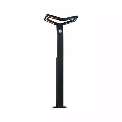 Borne lumineuse LED Alara D�tecteur de mouvement Smart Home Zigbee 3.0  IP44 carr� 665mm RGBW 10W 450lm 230V  Anthracite  M�tal