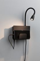 Applique LED Halina 2700K 200lm 230V 2,4W  Noir mat