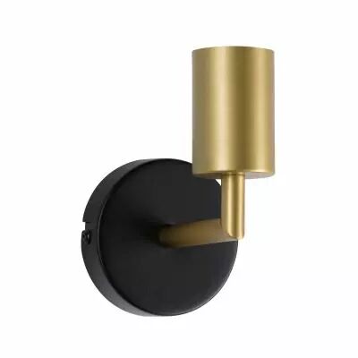 Applique Ravi IP44 E27   max. 60W Noir mat, Dor� gradable