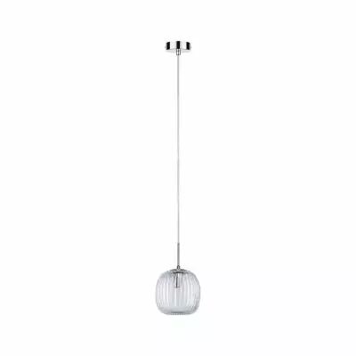 Luminaire en suspension LED Ruya E14 max. 20W Verre, Chrome