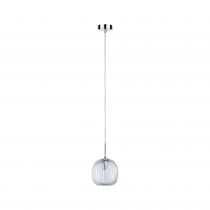 Luminaire en suspension LED Ruya E14 max. 20W Verre, Chrome