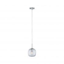 Luminaire en suspension LED Ruya E14 max. 20W Verre, Chrome