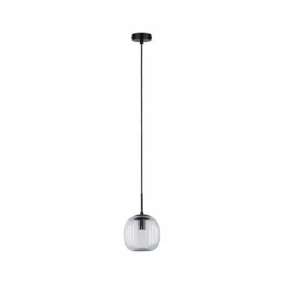 Luminaire en suspension LED Ruya E14 max. 20W Verre, Noir mat