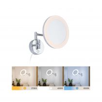 Miroir cosmétique LED Masua IP44  White Switch 55lm 230V 4W  Chrome