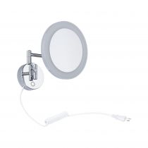 Miroir cosmétique LED Masua IP44  White Switch 55lm 230V 4W  Chrome