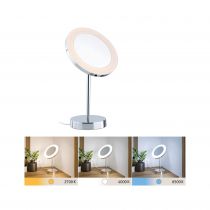 Miroir cosmétique LED Masua IP44  White Switch 55lm 230V 4W  Chrome