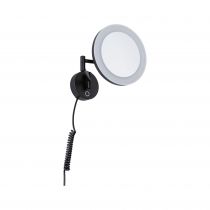 Miroir cosmétique LED Masua IP44  White Switch 55lm 230V 4W  Noir mat