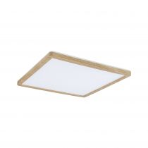 Panneau LED Atria Shine Backlight IP44 carré 293x293mm  16W 1600lm 3000K Esthétique bois