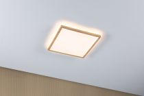 Panneau LED Atria Shine Backlight IP44 carré 293x293mm  16W 1600lm 3000K Esthétique bois