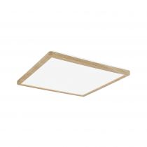 Panneau LED Atria Shine Backlight IP44 carré 293x293mm  16W 1600lm 4000K Esthétique bois