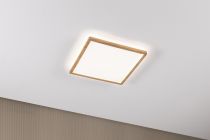 Panneau LED Atria Shine Backlight IP44 carré 293x293mm  16W 1600lm 4000K Esthétique bois