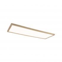 Panneau LED Atria Shine Backlight IP44 carré 580x200mm  22W 2300lm 3000K Esthétique bois