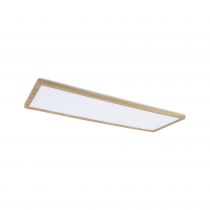 Panneau LED Atria Shine Backlight IP44 carré 580x200mm  22W 2300lm 3000K Esthétique bois