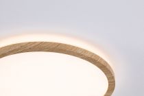 Panneau LED Atria Shine Backlight IP44 rond 190mm  11,2W 850lm 3000K Esthétique bois