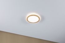 Panneau LED Atria Shine Backlight IP44 rond 190mm  11,2W 850lm 4000K Esthétique bois