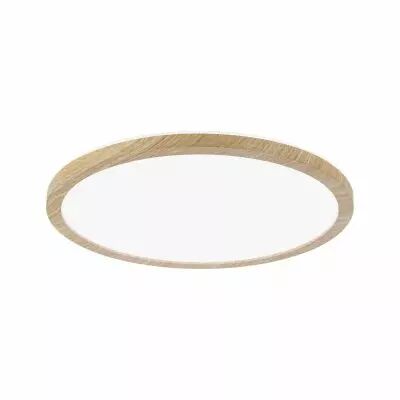 Panneau LED Atria Shine Backlight IP44 rond 293mm  16W 1600lm 4000K Esth�tique bois