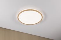 Panneau LED Atria Shine Backlight IP44 rond 420mm  22W 2300lm 4000K Esthétique bois