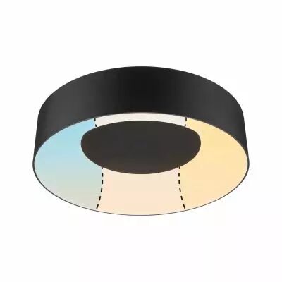 Plafonnier LED Casca IP44  White Switch 1500lm 230V 16W  Noir mat