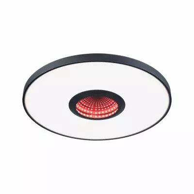 Plafonnier LED Spaceglow RGB+ 1.200lm / 0lm 230V 21W  Noir mat