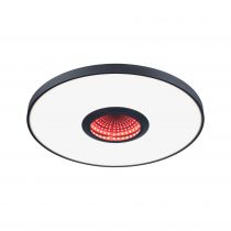 Plafonnier LED Spaceglow RGB+ 1.200lm / 0lm 230V 21W  Noir mat
