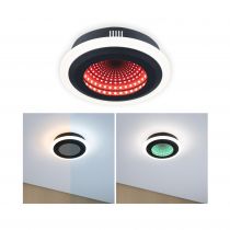 Plafonnier LED Spaceglow RGB+ 1200lm 230V 14W  Noir mat
