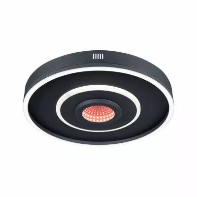 Plafonnier LED Spaceglow RGB+ 320lm / 800lm 230V 22W  Noir mat