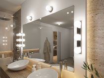 Selection Bathroom Plafonnier Gove IP44 G9   230V max. 20W gradable Chrome, Satiné