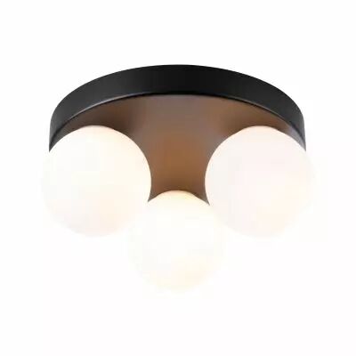 Selection Bathroom Plafonnier Gove IP44 G9   230V max. 3x20W gradable Noir mat, Satin�