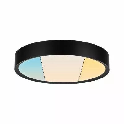 Selection Bathroom Plafonnier LED Tega IP44  White Switch 1200lm 230V 22,5W  Noir mat
