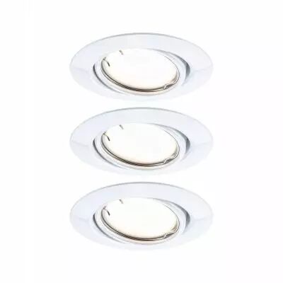 Spot encastr� LED Base Kit de base orientable Smart Home Zigbee 3.0 Coin  rond 90mm 20�  3x4,9W 3x430lm 230V gradable 3000K Blan