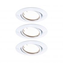 Spot encastré LED Base Kit de base orientable Smart Home Zigbee 3.0 Coin  rond 90mm 20°  3x4,9W 3x430lm 230V gradable 3000K Blan