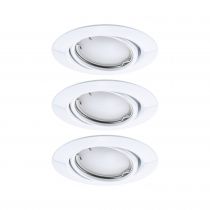 Spot encastré LED Base Kit de base orientable Smart Home Zigbee 3.0 Coin  rond 90mm 20°  3x4,9W 3x430lm 230V gradable 3000K Blan