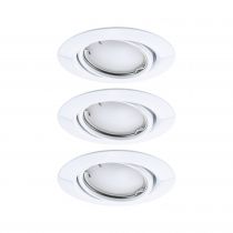 Spot encastré LED Base Kit de base orientable Smart Home Zigbee 3.0 Coin  rond 90mm 20°  3x4,9W 3x430lm 230V gradable 3000K Blan