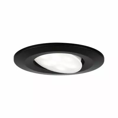 Spot encastr� LED Calla  orientable IP65 rond 90mm 30�  6W 500lm 230V  4000K Noir mat